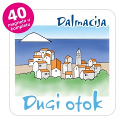 Magneti gradić EKO C 08 W Komplet 40 ili 20 kom  Dugi otok