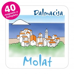 Magneti gradić EKO C 08 W Komplet 40 ili 20 kom  Molat