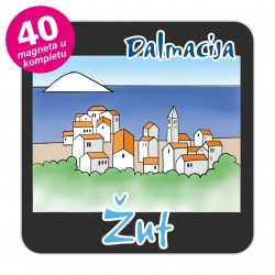 Magneti gradić EKO C 08 B Komplet 40 ili 20 kom  Žut