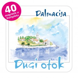 Magneti gradić EKO C 09 W Komplet 40 ili 20 kom  Dugi otok