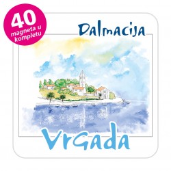 Magneti gradić EKO C 09 W Komplet 40 ili 20 kom  Vrgada