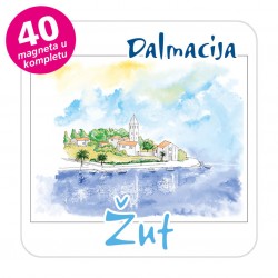 Magneti gradić EKO C 09 W Komplet 40 ili 20 kom  Žut