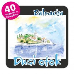 Magneti gradić EKO C 09 B Komplet 40 ili 20 kom  Dugi otok