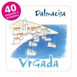 Magneti gradić EKO C 11 W Komplet 40 ili 20 kom  Vrgada