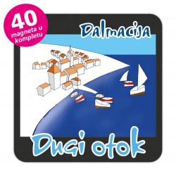 Magneti gradić EKO C 12 B Komplet 40 ili 20 kom  Dugi otok