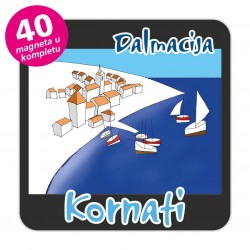 Magneti gradić EKO C 12 B Komplet 40 ili 20 kom  Kornati