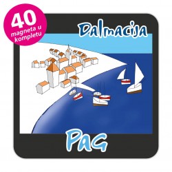 Magneti gradić EKO C 12 B Komplet 40 ili 20 kom  Pag