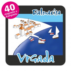 Magneti gradić EKO C 12 B Komplet 40 ili 20 kom  Vrgada