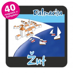 Magneti gradić EKO C 12 B Komplet 40 ili 20 kom  Žut