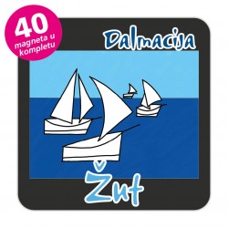 Magneti jedrilice EKO C 14 B Komplet 40 ili 20 kom  Žut