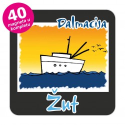 Magneti brod EKO C 27 B Komplet 40 ili 20 kom  Žut