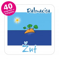 Magneti otočić EKO C 30 W Komplet 40 ili 20 kom  Žut