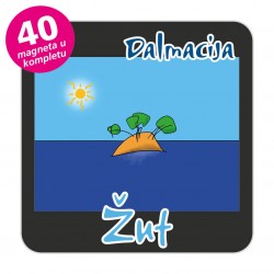 Magneti otočić EKO C 30 B Komplet 40 ili 20 kom  Žut