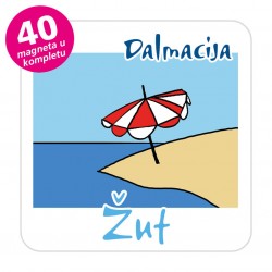 Magneti suncobran EKO C 31 W Komplet 40 ili 20 kom  Žut