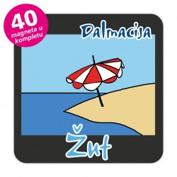 Magneti suncobran EKO C 31 B Komplet 40 ili 20 kom  Žut