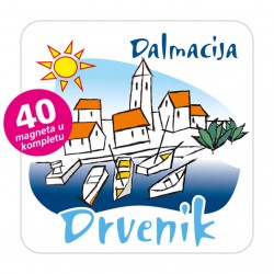 Magneti gradić EKO C 01 W Komplet 40 ili 20 kom  Drvenik Veli