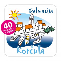 Magneti gradić EKO C 01 W Komplet 40 ili 20 kom  Korčula