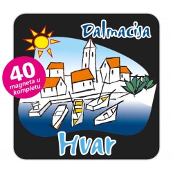 Magneti gradić EKO C 01 B Komplet 40 ili 20 kom  Hvar