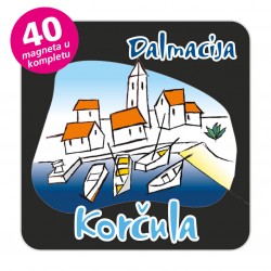 Magneti gradić EKO C 02 B Komplet 40 ili 20 kom  Korčula