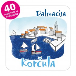 Magneti gradić EKO C 03 W Komplet 40 ili 20 kom  Korčula