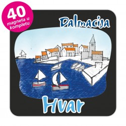 Magneti gradić EKO C 03 B Komplet 40 ili 20 kom  Hvar