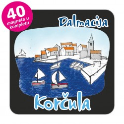 Magneti gradić EKO C 03 B Komplet 40 ili 20 kom  Korčula