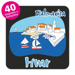 Magneti gradić EKO C 04 B Komplet 40 ili 20 kom  Hvar