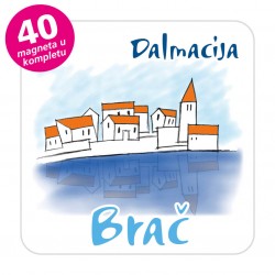 Magneti gradić EKO C 05 W Komplet 40 ili 20 kom  Brač