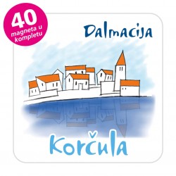 Magneti gradić EKO C 05 W Komplet 40 ili 20 kom  Korčula