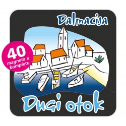 Magneti gradić EKO C 02 B Komplet 40 ili 20 kom  Dugi otok