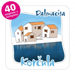 Magneti gradić EKO C 07 W Komplet 40 ili 20 kom  Korčula