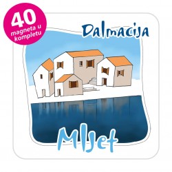 Magneti gradić EKO C 07 W Komplet 40 ili 20 kom  Mljet