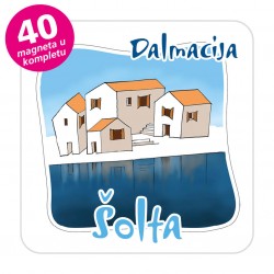 Magneti gradić EKO C 07 W Komplet 40 ili 20 kom  Šolta