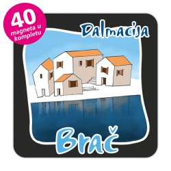 Magneti gradić EKO C 07 B Komplet 40 ili 20 kom  Brač