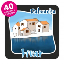 Magneti gradić EKO C 07 B Komplet 40 ili 20 kom  Hvar