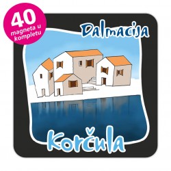 Magneti gradić EKO C 07 B Komplet 40 ili 20 kom  Korčula