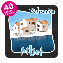 Magneti gradić EKO C 07 B Komplet 40 ili 20 kom  Mljet