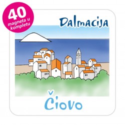 Magneti gradić EKO C 08 W Komplet 40 ili 20 kom  Čiovo