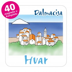 Magneti gradić EKO C 08 W Komplet 40 ili 20 kom  Hvar