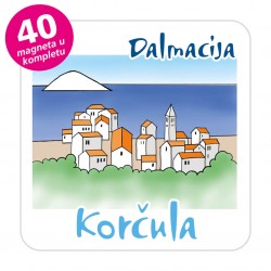Magneti gradić EKO C 08 W Komplet 40 ili 20 kom  Korčula