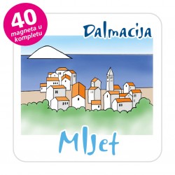 Magneti gradić EKO C 08 W Komplet 40 ili 20 kom  Mljet