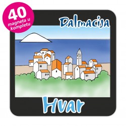 Magneti gradić EKO C 08 B Komplet 40 ili 20 kom  Hvar