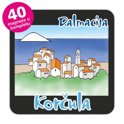 Magneti gradić EKO C 08 B Komplet 40 ili 20 kom  Korčula