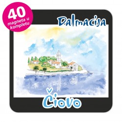 Magneti gradić EKO C 09 B Komplet 40 ili 20 kom  Čiovo