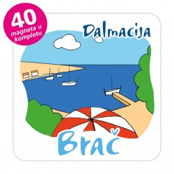 Magneti plaža EKO C 10 W Komplet 40 ili 20 kom  Brač