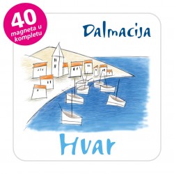 Magneti gradić EKO C 11 W Komplet 40 ili 20 kom  Hvar