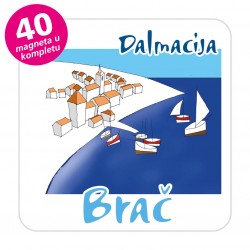 Magneti gradić EKO C 12 W Komplet 40 ili 20 kom  Brač