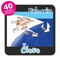 Magneti gradić EKO C 12 B Komplet 40 ili 20 kom  Čiovo