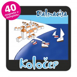 Magneti gradić EKO C 12 B Komplet 40 ili 20 kom  Koločep