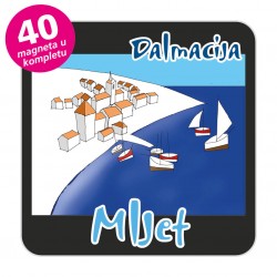 Magneti gradić EKO C 12 B Komplet 40 ili 20 kom  Mljet